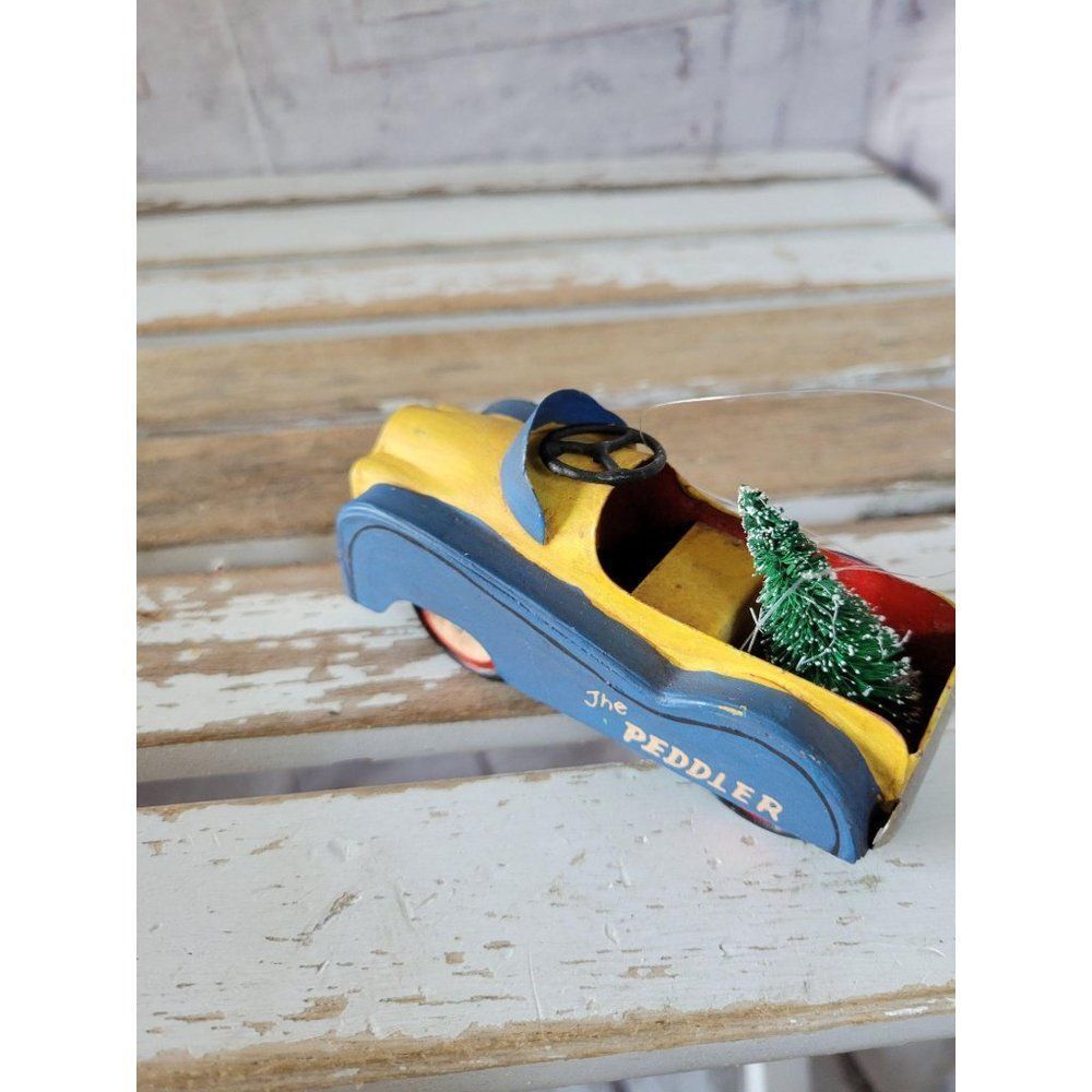 Car peddler vintage ornament tree Xmas‎ holiday tre
